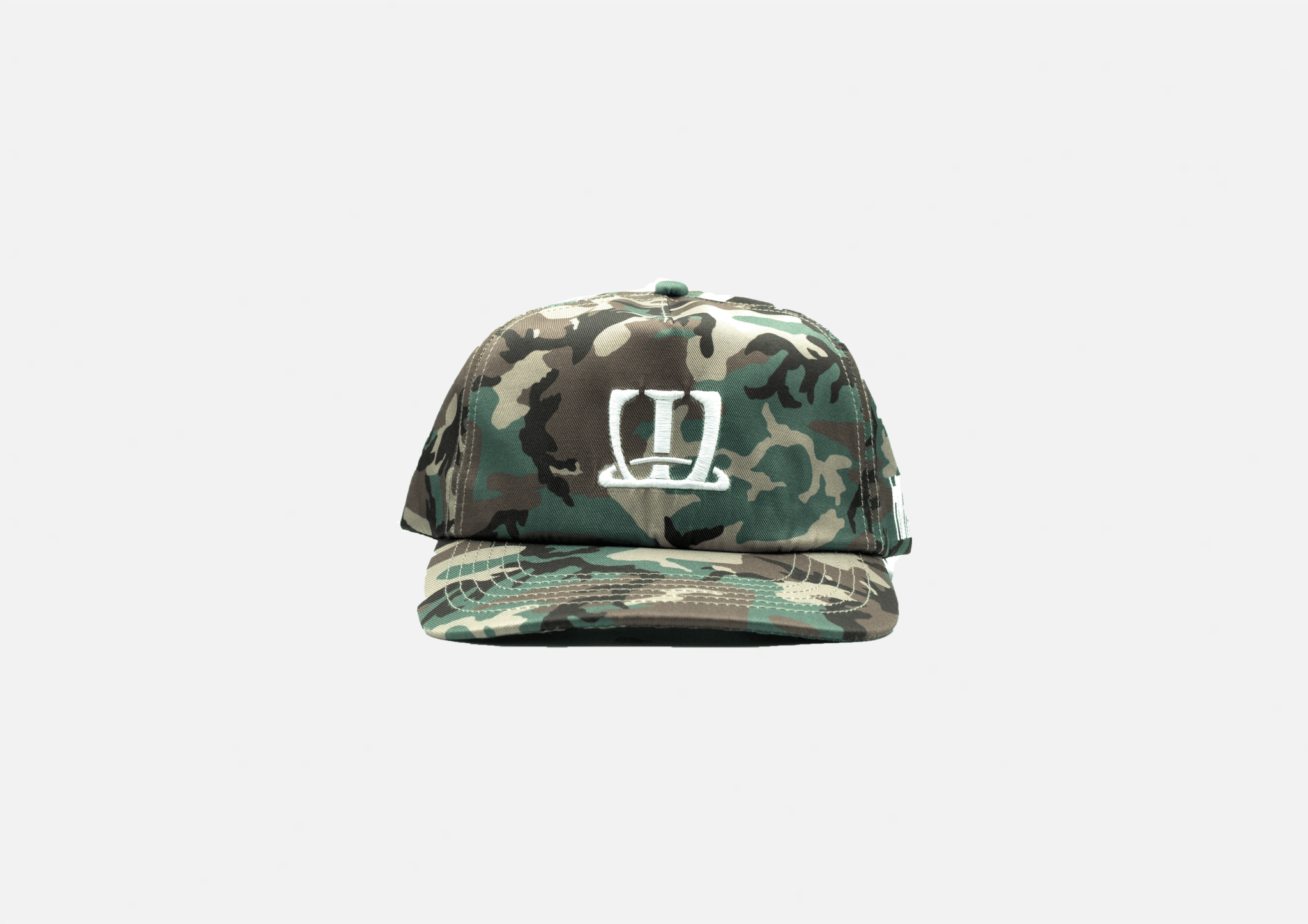 W logo cap (Woodland camo) - White Coffee
