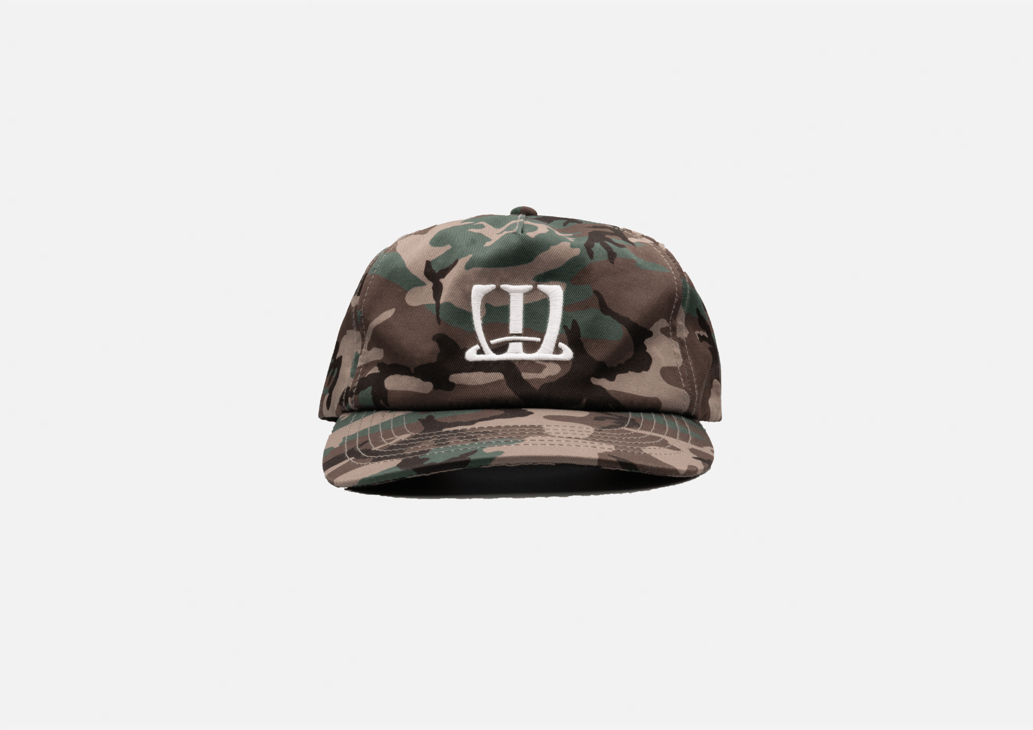 W logo cap (Woodland camo) - White Coffee