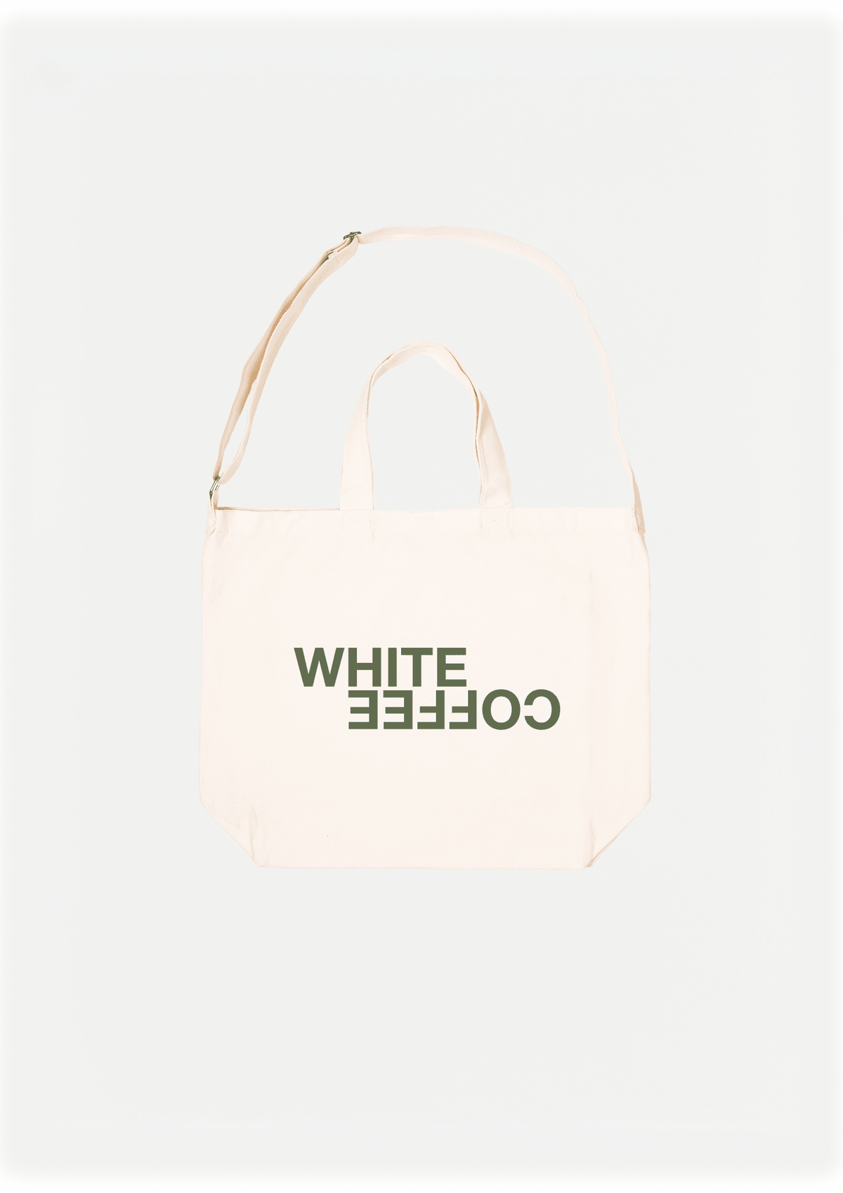 Weekend Totebag (Beige/Army) - WHITE COFFEE