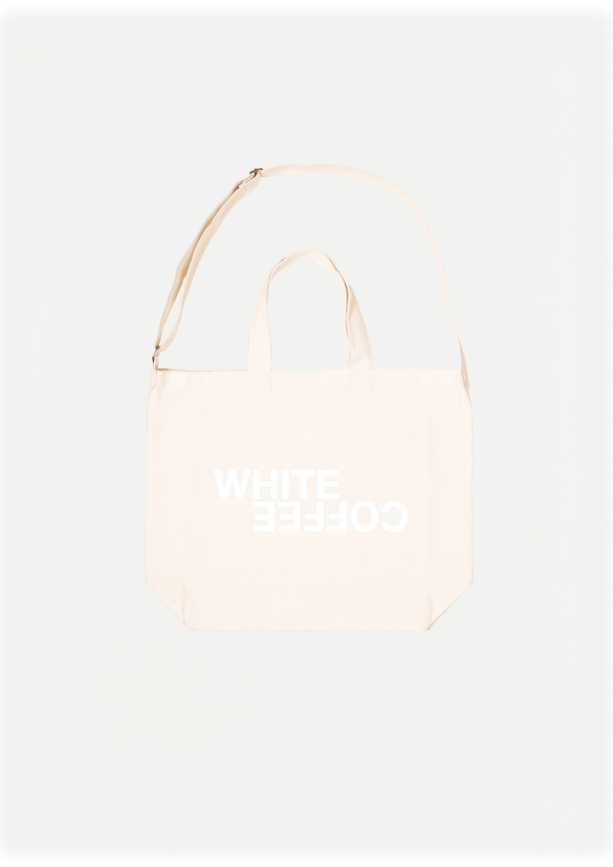 Weekend Totebag (Beige/White) - WHITE COFFEE