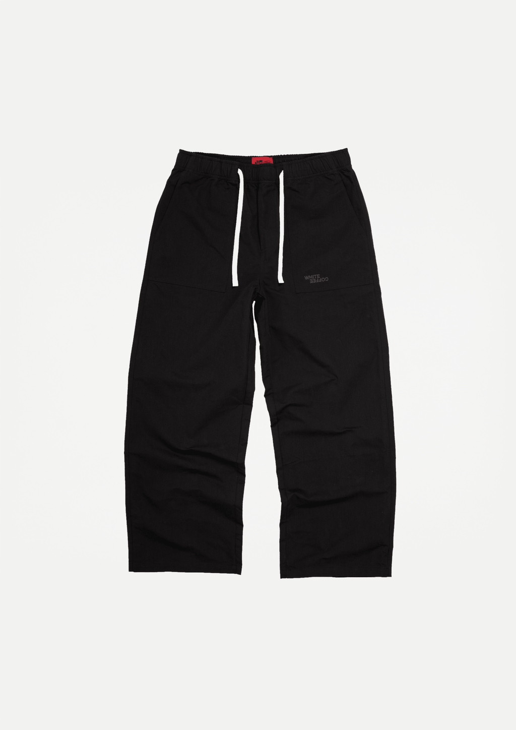 Wide techpants (Black) - White Coffee