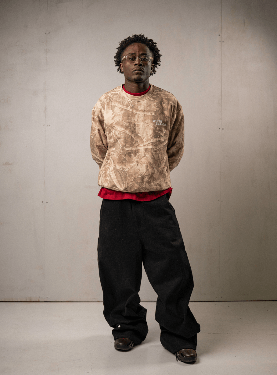XYZ crewneck (Realtree camo) - WHITE COFFEE